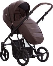 Детская коляска 2 в 1 Bebetto Flavio PRO 11 chocolate, 100% Эко-кожа